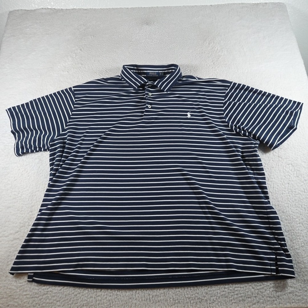 Polo Ralph Lauren Golf Polo Pima Soft Touch Striped Short Sleeve Mens 4XB BIG 4X